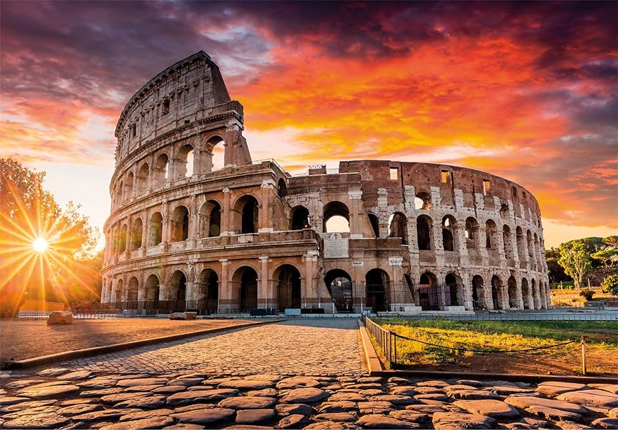 Atardecer en Roma Rompecabezas Clementoni 1000 Piezas