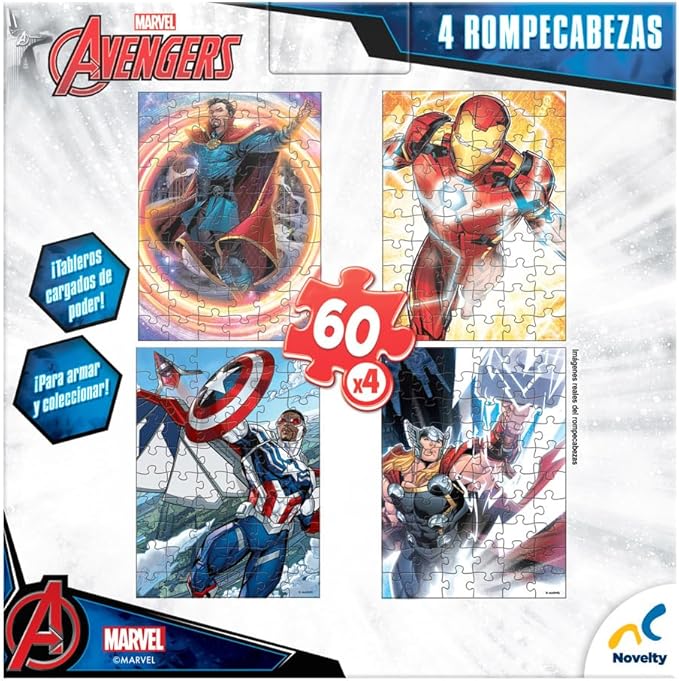 Avengers Rompecabezas 4 en 1 Novelty