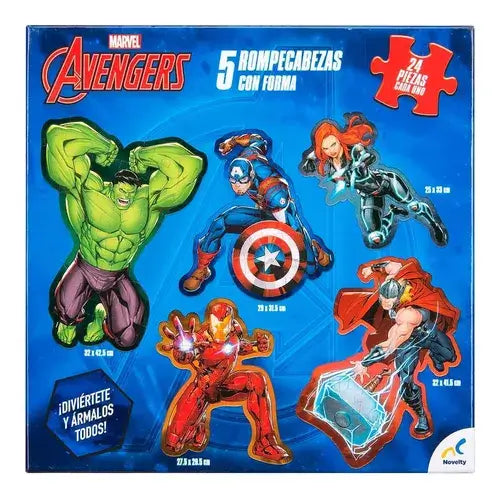 Avengers Rompecabezas con Forma 24 Piezas Novelty