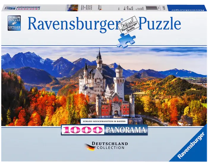 Castillo Neuschwanstein Rompecabezas Panorámico Ravensburger