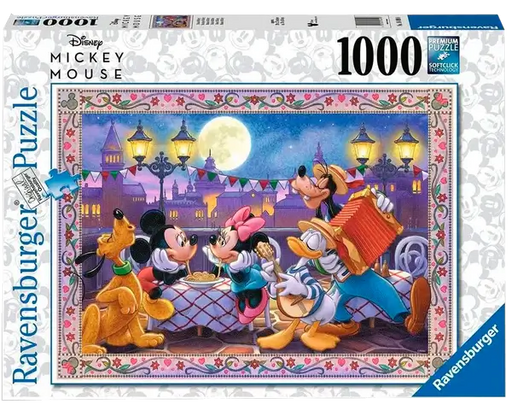 Cena Romántica Mickey y Minnie Rompecabezas 1000 piezas Ravensburger