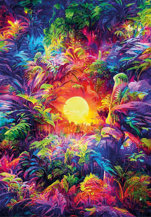 ColorBoom Psychedelic jungle  Rompecabezas Clementoni Compact Pro Ecología 500 Piezas 