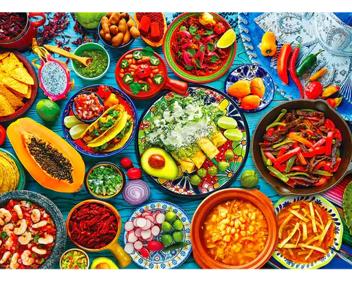 Comida Mexicana Rompecabezas 1000 piezas Eurographics