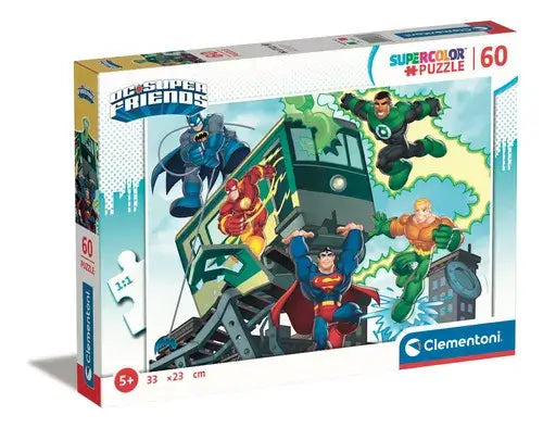 DC Superfriends Batman Flash Superman Rompecabezas 60 Piezas Clementoni