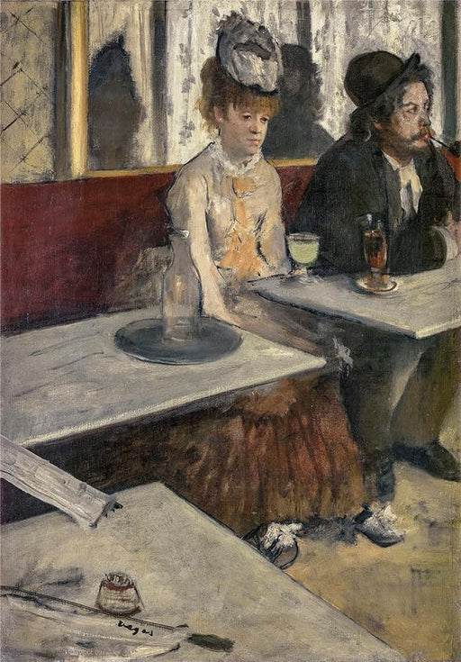 Dama en un Café, Edgar Degas Rompecabezas 1000 piezas Clementoni