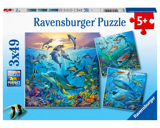 Debajo del agua Rompecabzas 3 x 49 piezas Ravensburger