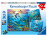 Debajo del agua Rompecabzas 3 x 49 piezas Ravensburger