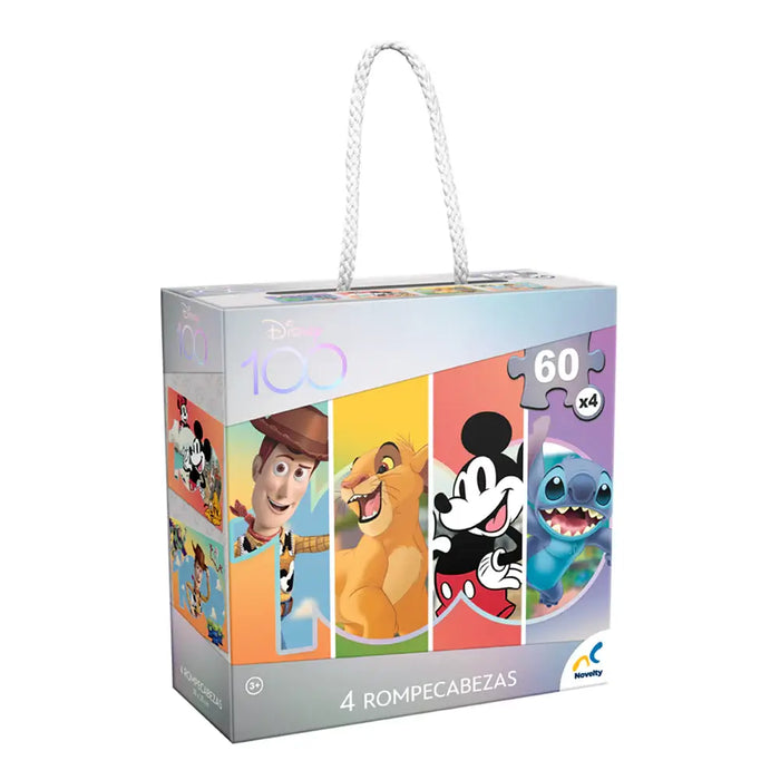 Disney Pixar Rompecabezas 4 en 1 Novelty