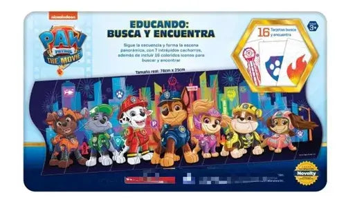 Escenas armables Paw Patrol - Caja de Metal Rompecabezas Novelty