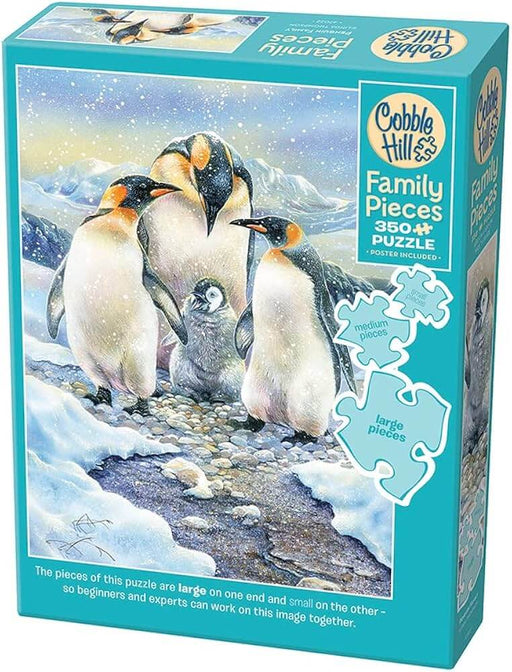 Familia de Pingüinos Rompecabezas 350 Piezas Cobble Hill 