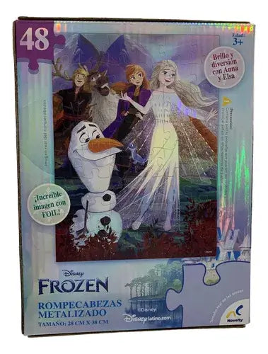 Frozen - Rompecabezas 48 piezas Metalizado Novelty