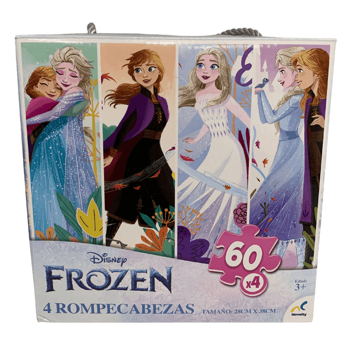 Frozen Rompecabezas 4 en 1 60 piezas Novelty 