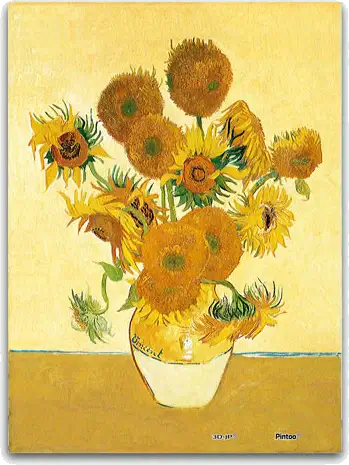 Girasoles, Vincent Van Gogh Rompecabezas Miniatura