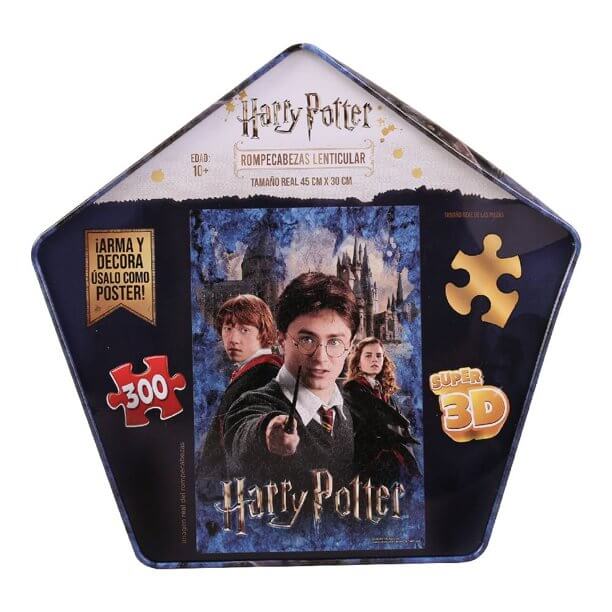 Harry Potter - Caja de Metal Rompecabezas Lenticular 300 Piezas Novelty