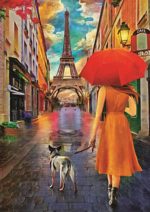 La Amistad bajo la lluvia Rompecabezas 500 Piezas Art Puzzle