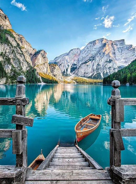 Lago Braies Rompecabezas Clementoni Compact Pro Ecología 500 Piezas