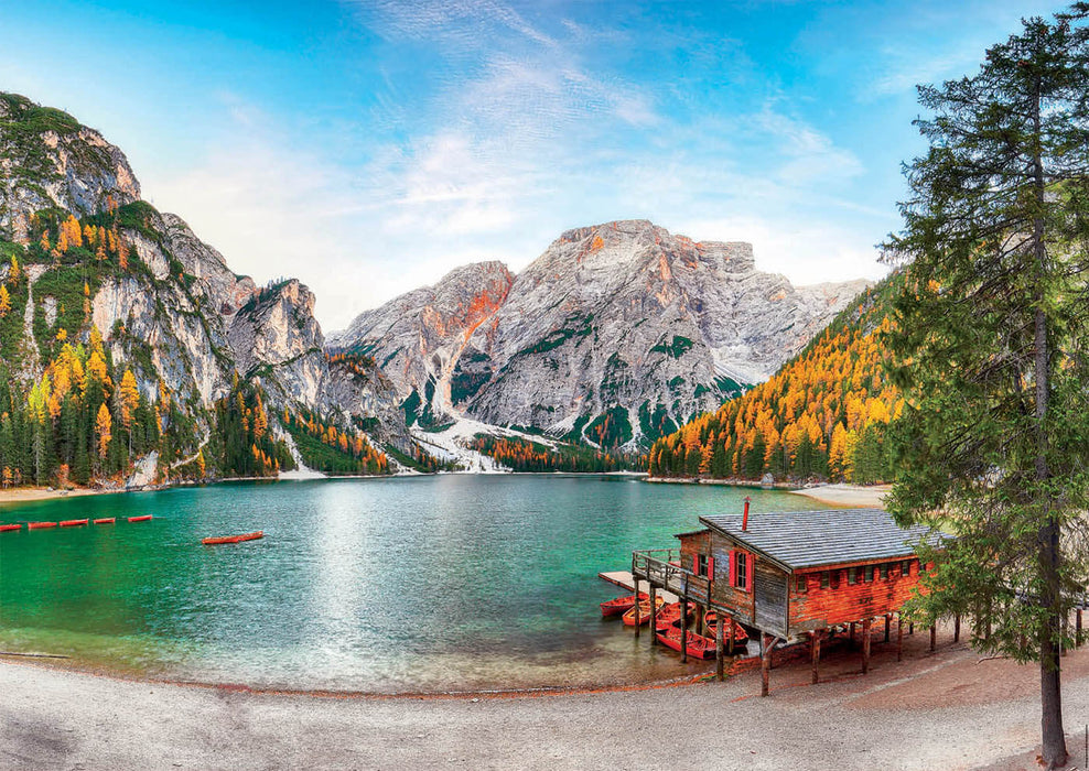 Lago Braies en Otoño Rompecabezas 3000 piezas Educa