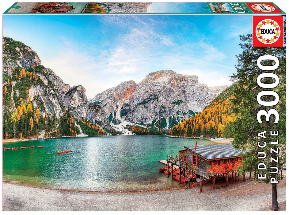 Lago Braies en Otoño Rompecabezas 3000 piezas Educa