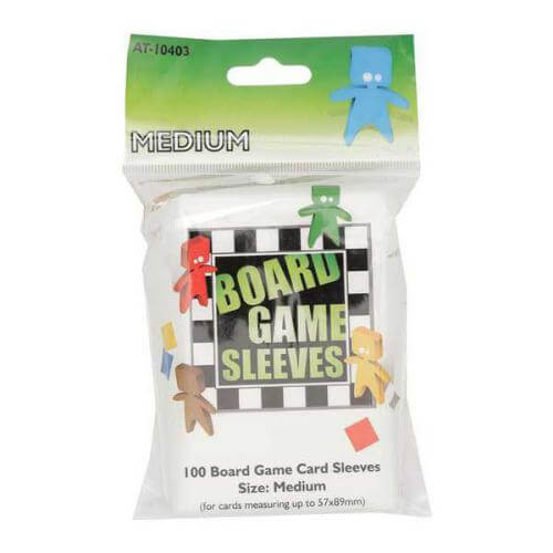 Medium American Board Game Sleeves (57x89 mm) Transparentes 100 pz