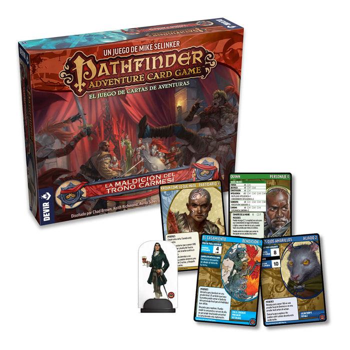 Pathfinder El Juego de Cartas de Aventuras La Maldición del Trono Carmesi Juego de Mesa Devir