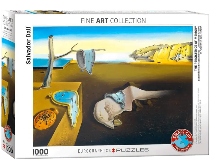 Persistencia de la Memoria, Salvador Dalí Rompecabezas 1000 piezas Eurographics