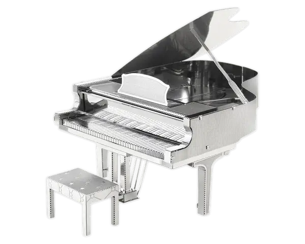 Piano de Cola Rompecabezas 3D Metálico