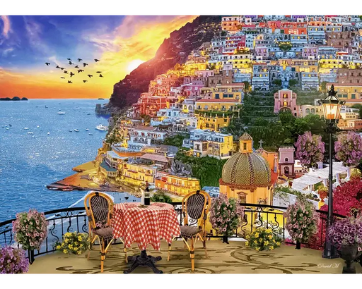 Positano al Atardecer, Italia Rompecabezas 1000 Piezas Ravensburger