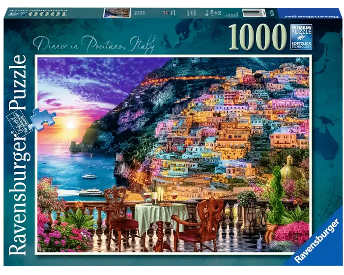 Positano al Atardecer, Italia Rompecabezas 1000 Piezas Ravensburger