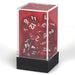 Set de 7 dados Chessex translucent Red white