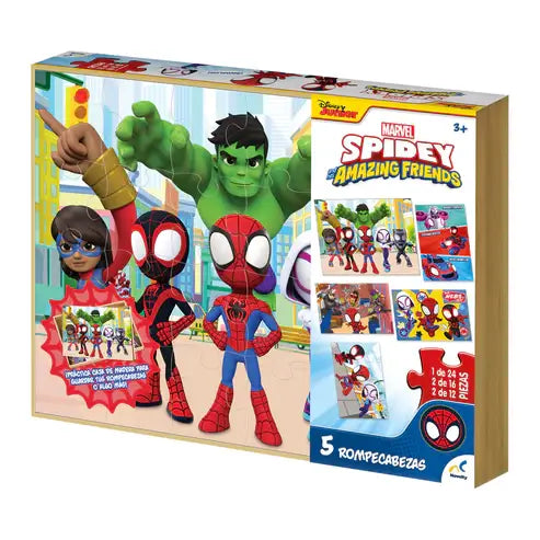 Spidey and his Amazing Friends Rompecabezas 5 en 1 Novelty