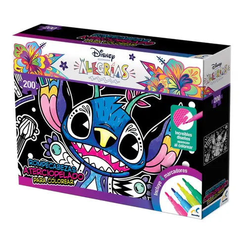 Stitch Rompecabezas aterciopelado para colorear Novelty