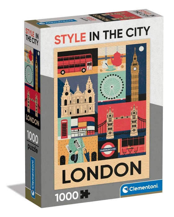 Style City Londres Rompecabezas Clementoni Compact Pro Ecología 1000 Piezas