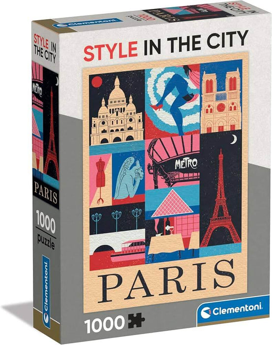 Style City Paris Rompecabezas Clementoni Compact Pro Ecología 1000 Piezas 