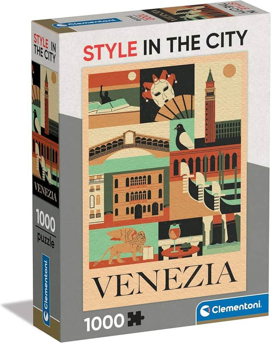 Style City Venecia Rompecabezas  Clementoni Compact Pro Ecología 1000 Piezas 