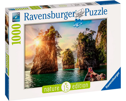 Tres Rocas en el Lago Cheow Lan, Tailiandia Rompecabezas Ravensburger