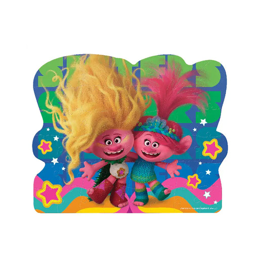 Trolls 3 Rompecabezas Peluche Novelty 46 piezas