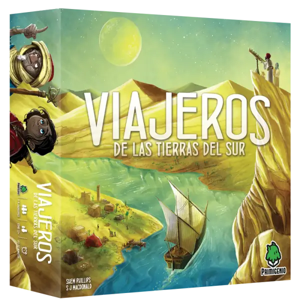 Viajeros de las Tierras del Sur Juego de Mesa Primigenio