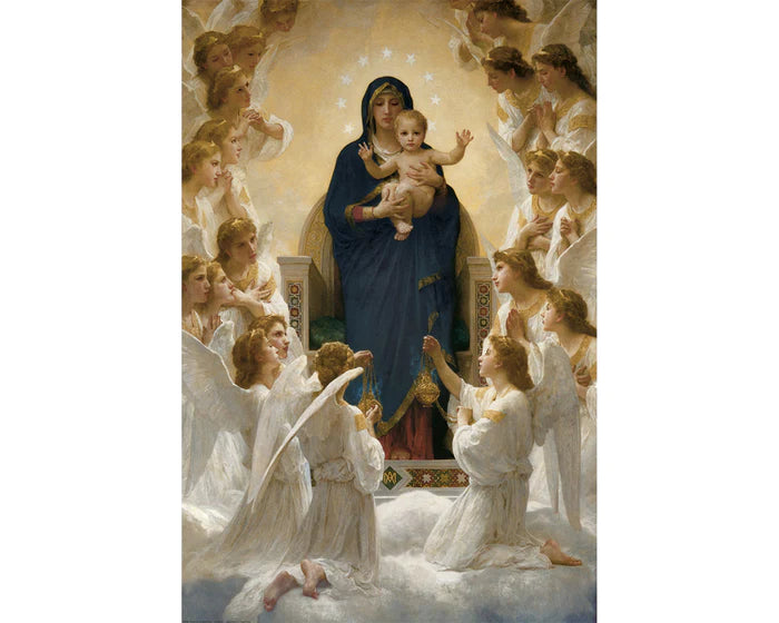 Virgen con Ángeles, Bouguereau Rompecabezas 1000 piezas Eurographics