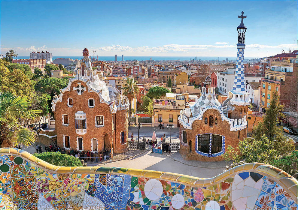 Vista de Barcelona (Parque Güell) - Rompecabezas 1000 Piezas