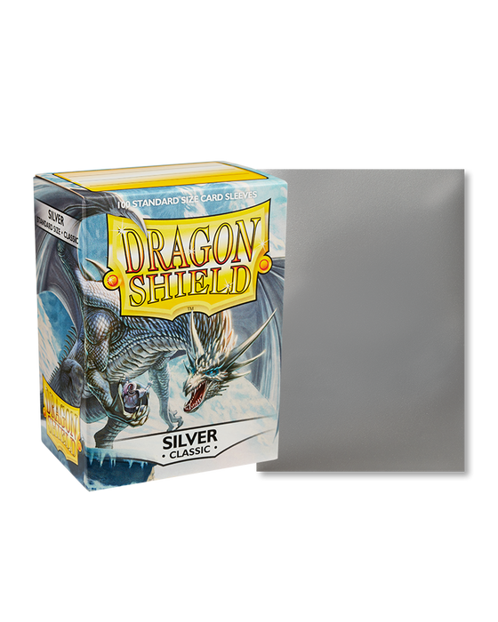 Standard sizecard sleeves dragons hield silver classic