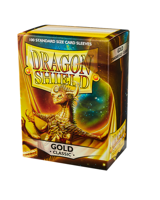 Standard sizecard sleeves dragon shield gold classic