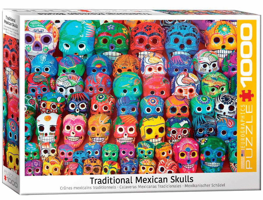 Calavera de Colores rompecabezas 1000 piezas Eurographics