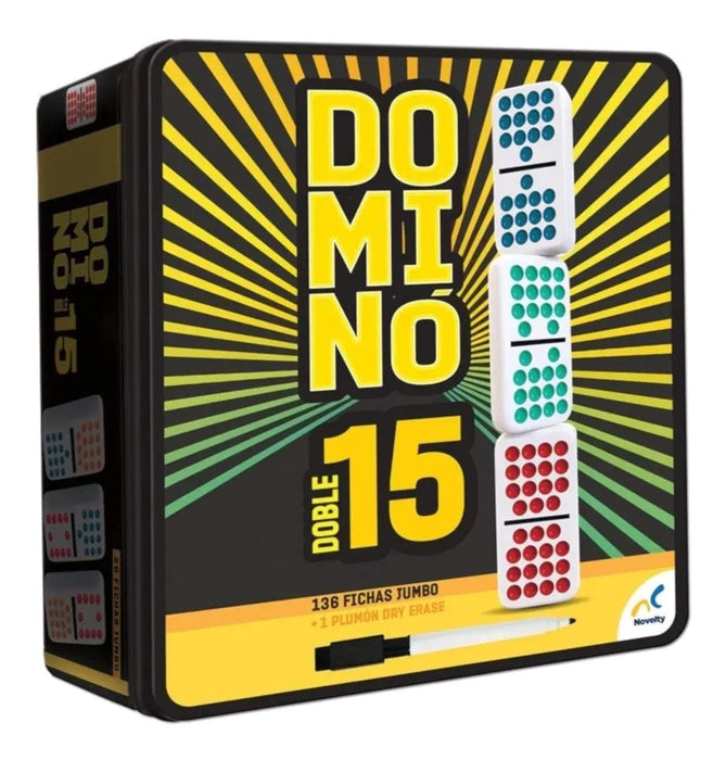 Dominó Doble 15 - Caja de Metal