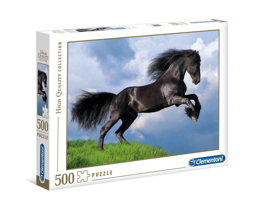 Rompecabezas Caballo Frison Rompecabezas 500 Piezas Clementoni