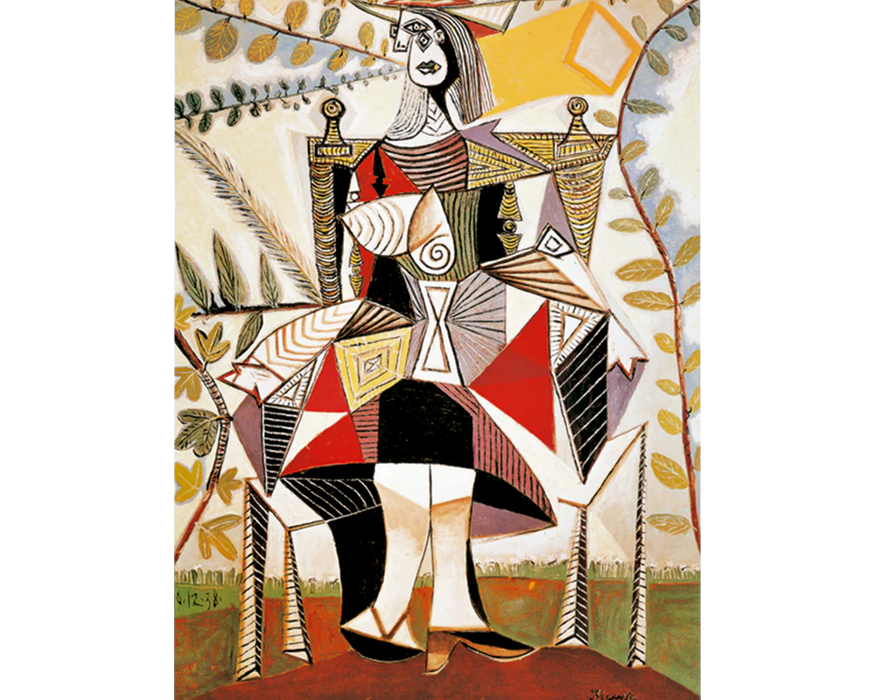 Dama en el Jardín : Pablo Picasso